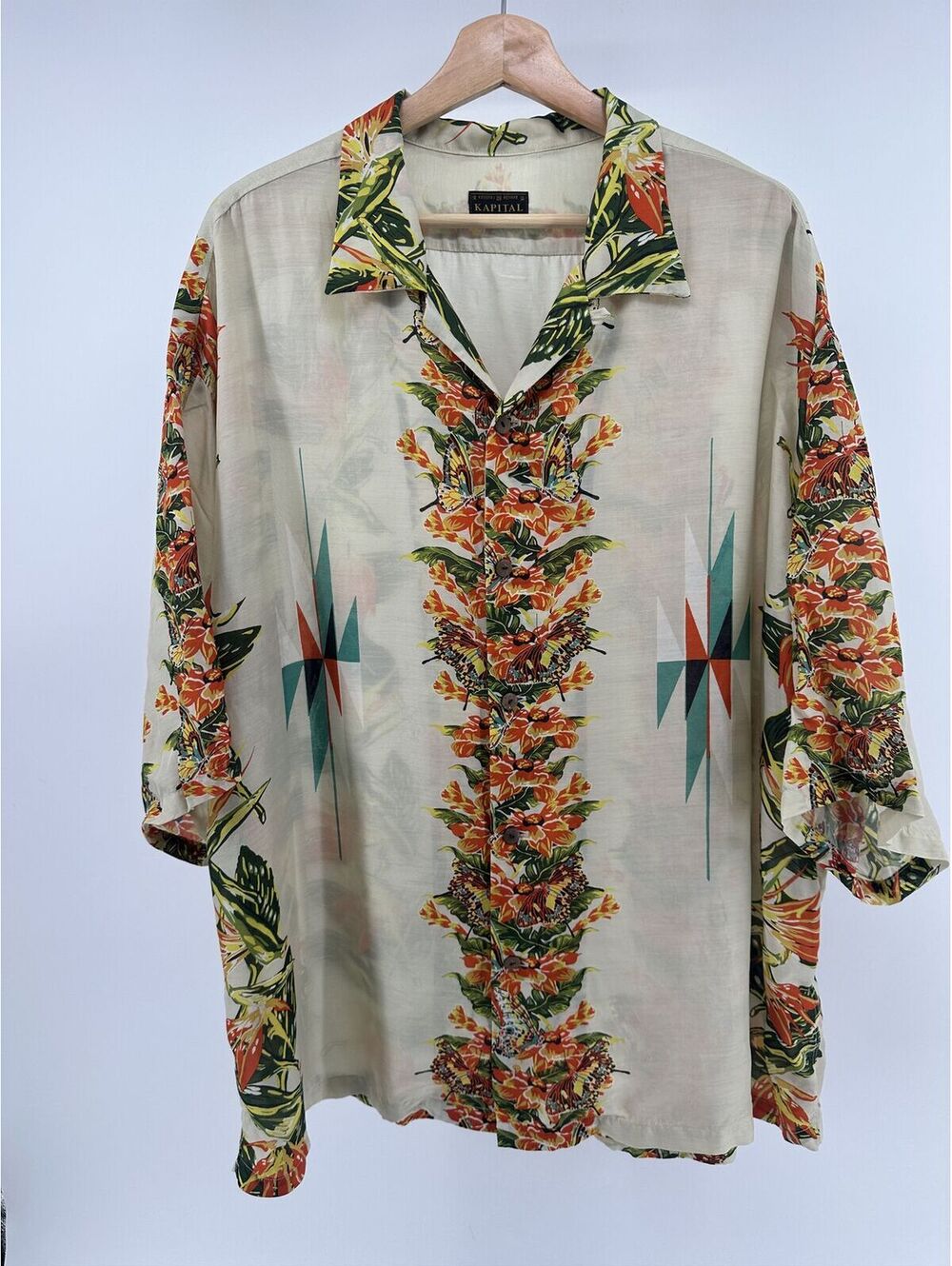 Kapital Hibiscus Short Sleeve Button Up